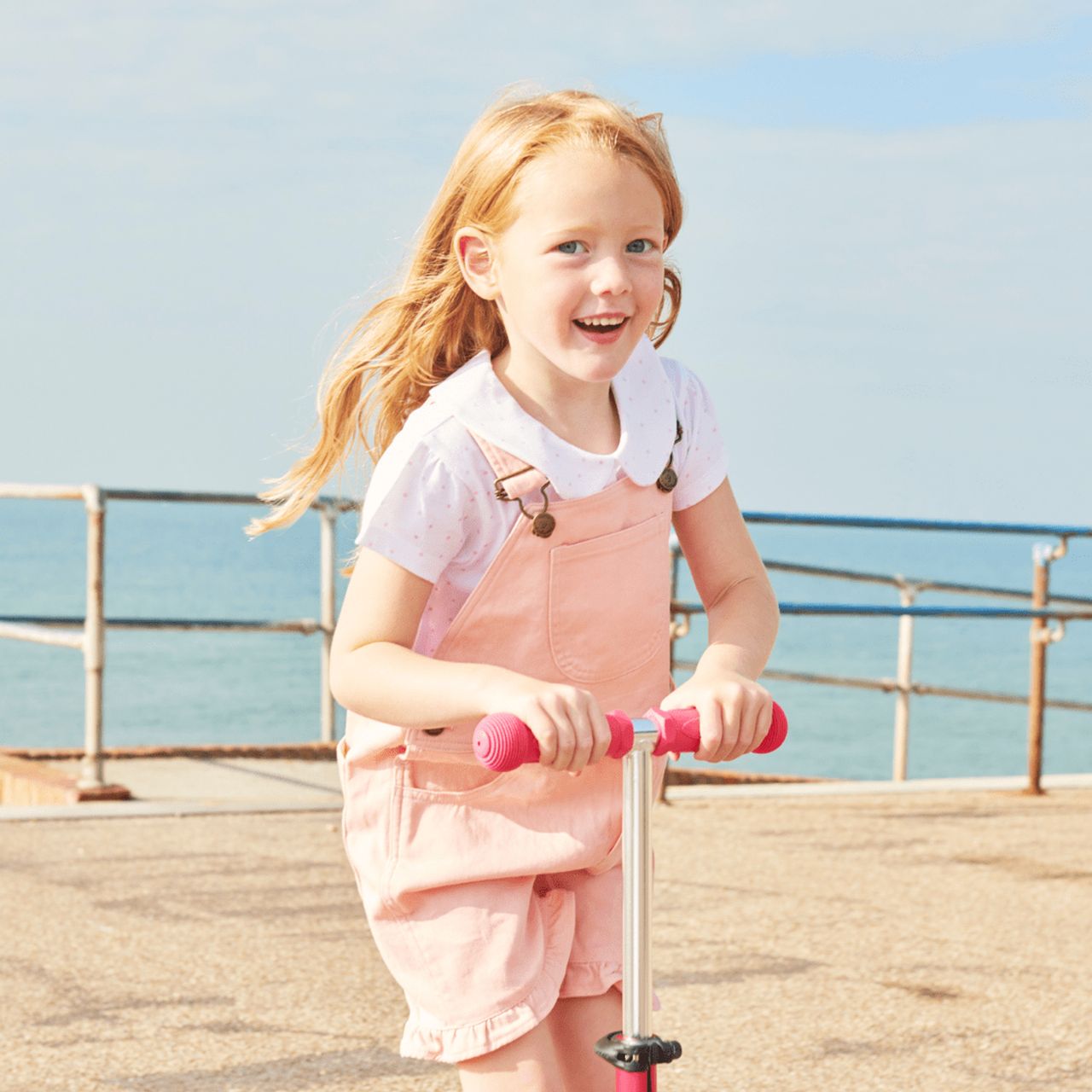  Dotty Dungarees Frilly Summer Denim Overall Shorts - Lilac - Bonton