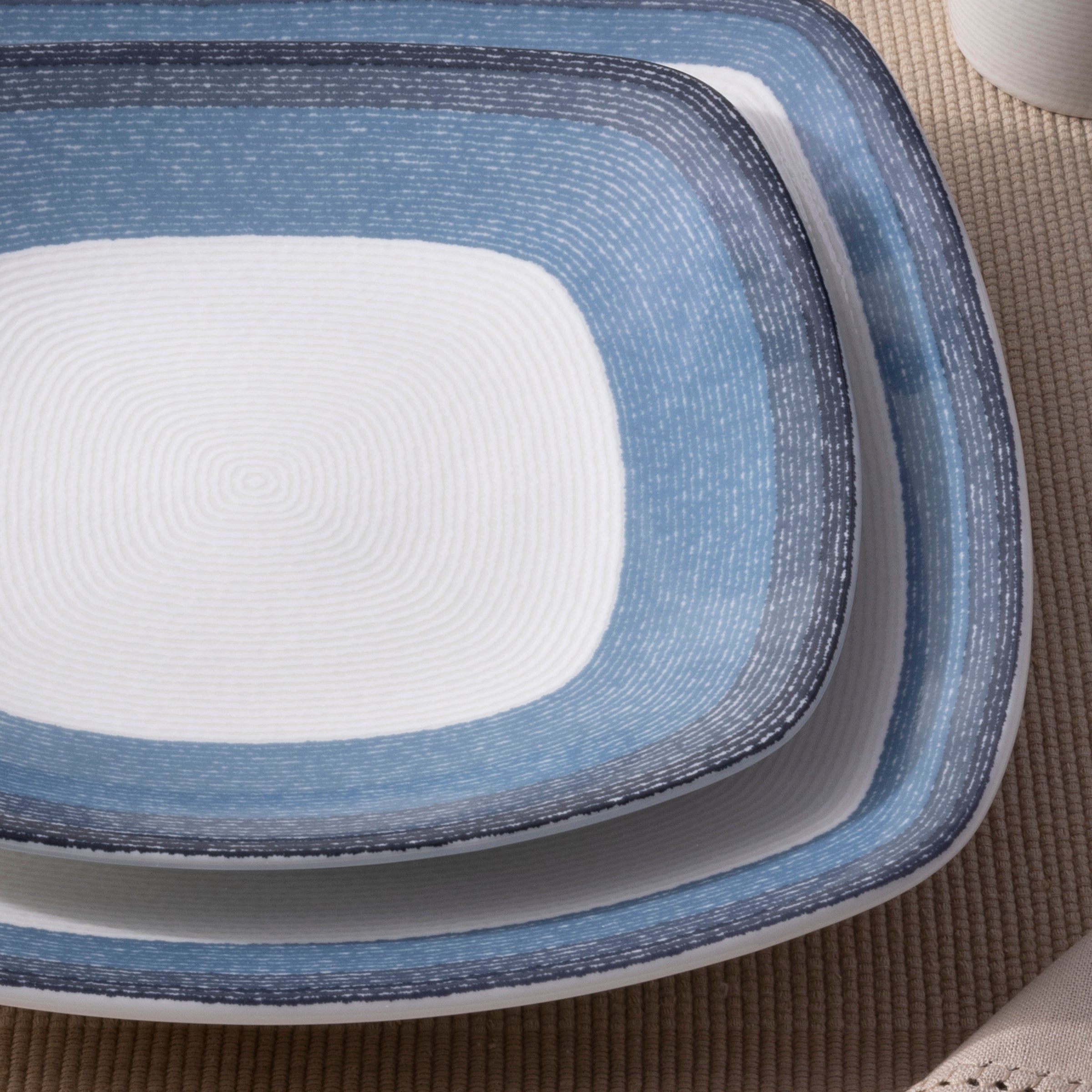  Noritake Colorscapes Layers 4-Piece Square Place Setting - Navy - Bonton