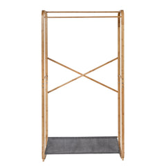 Bamboo & Canvas Garment Rack