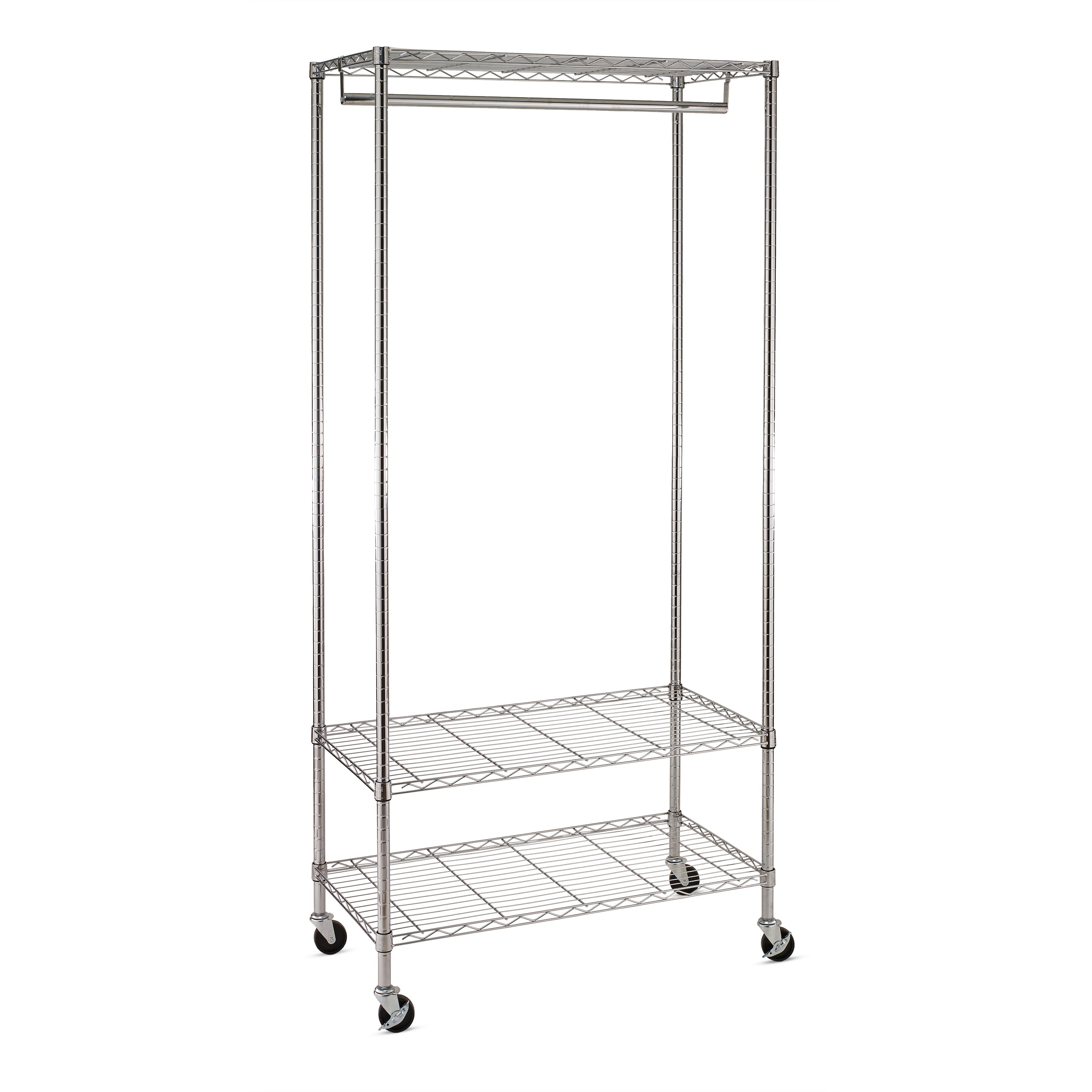  Honey-Can-Do 3-Shelf Deluxe Garment Rack - Chrome - Bonton