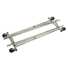 Dual Bar Adjustable Rolling Garment Rack