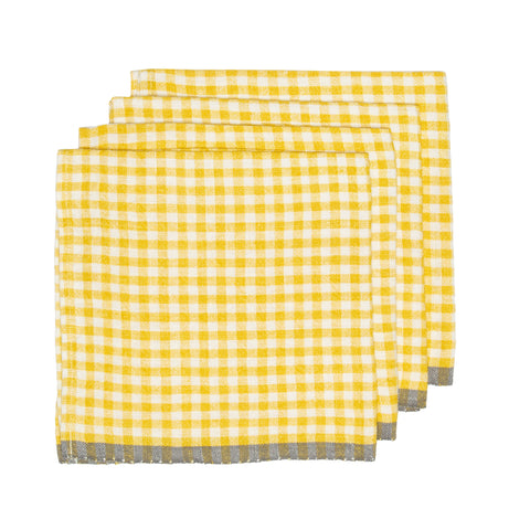 Two-Tone Gingham Napkins, Set of 4