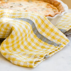 Two-Tone Gingham Towels, Set of 2