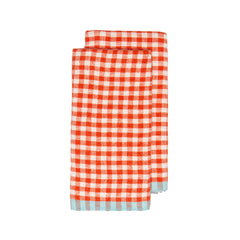 Two-Tone Gingham Towels, Set of 2