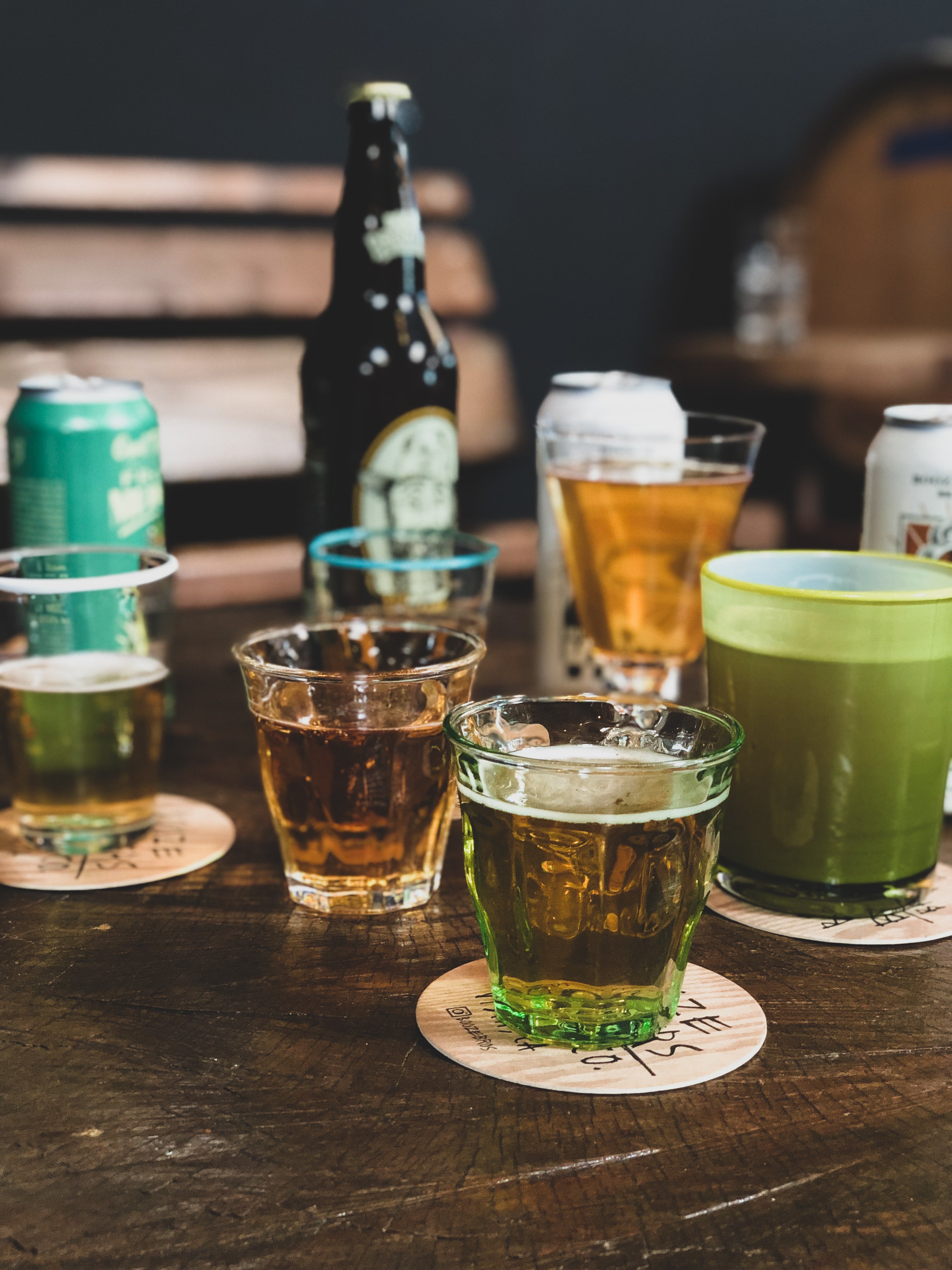  Caravan Bistro Glass Green 8oz- Set of 6 - Green - Bonton