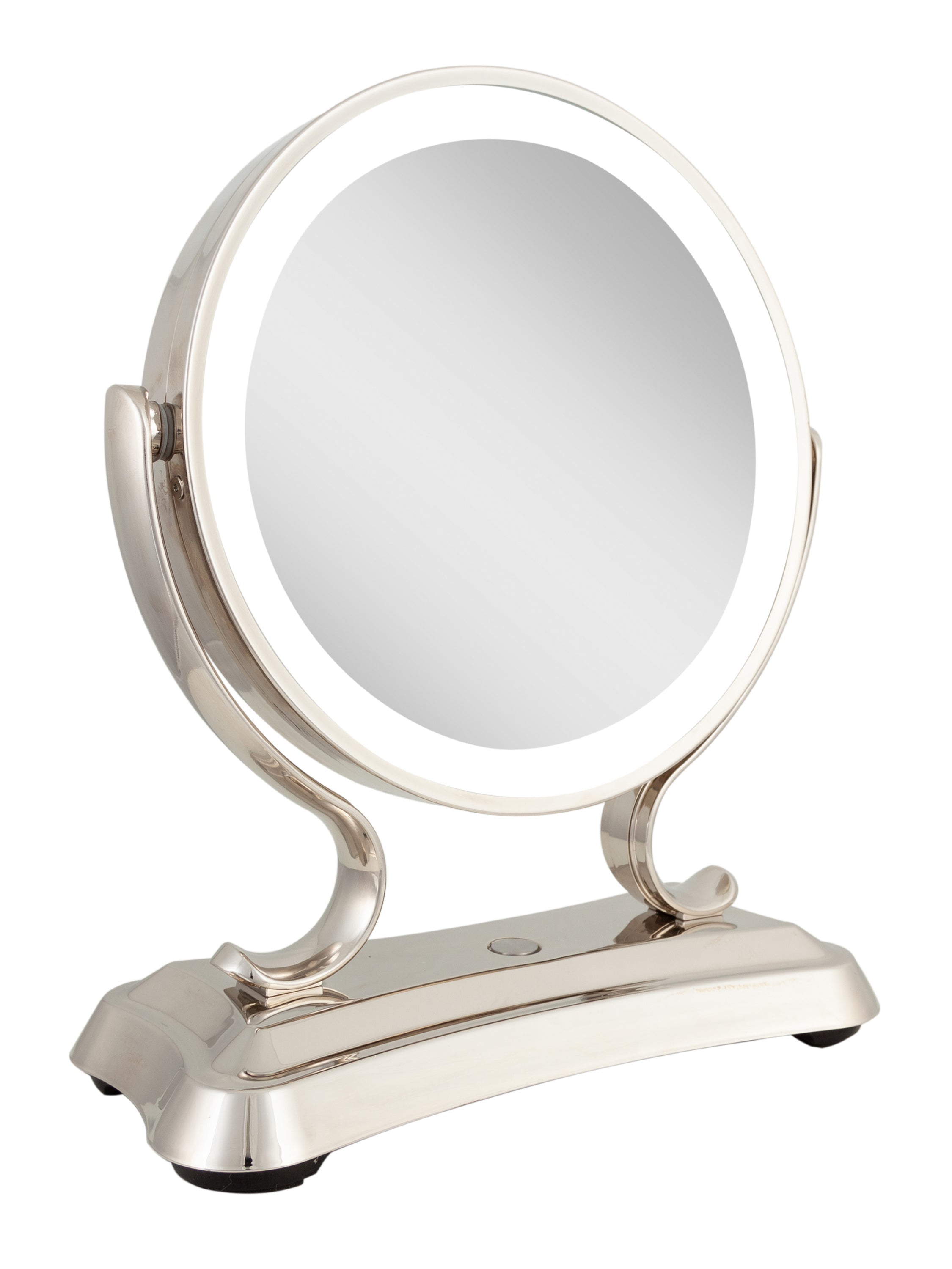  Zadro Glamour LED Lighted Makeup Mirror with 5X/1X Magnification - Polished Nickel - Bonton