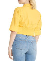 Cropped Corseted Shirt