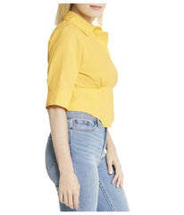 Cropped Corseted Shirt