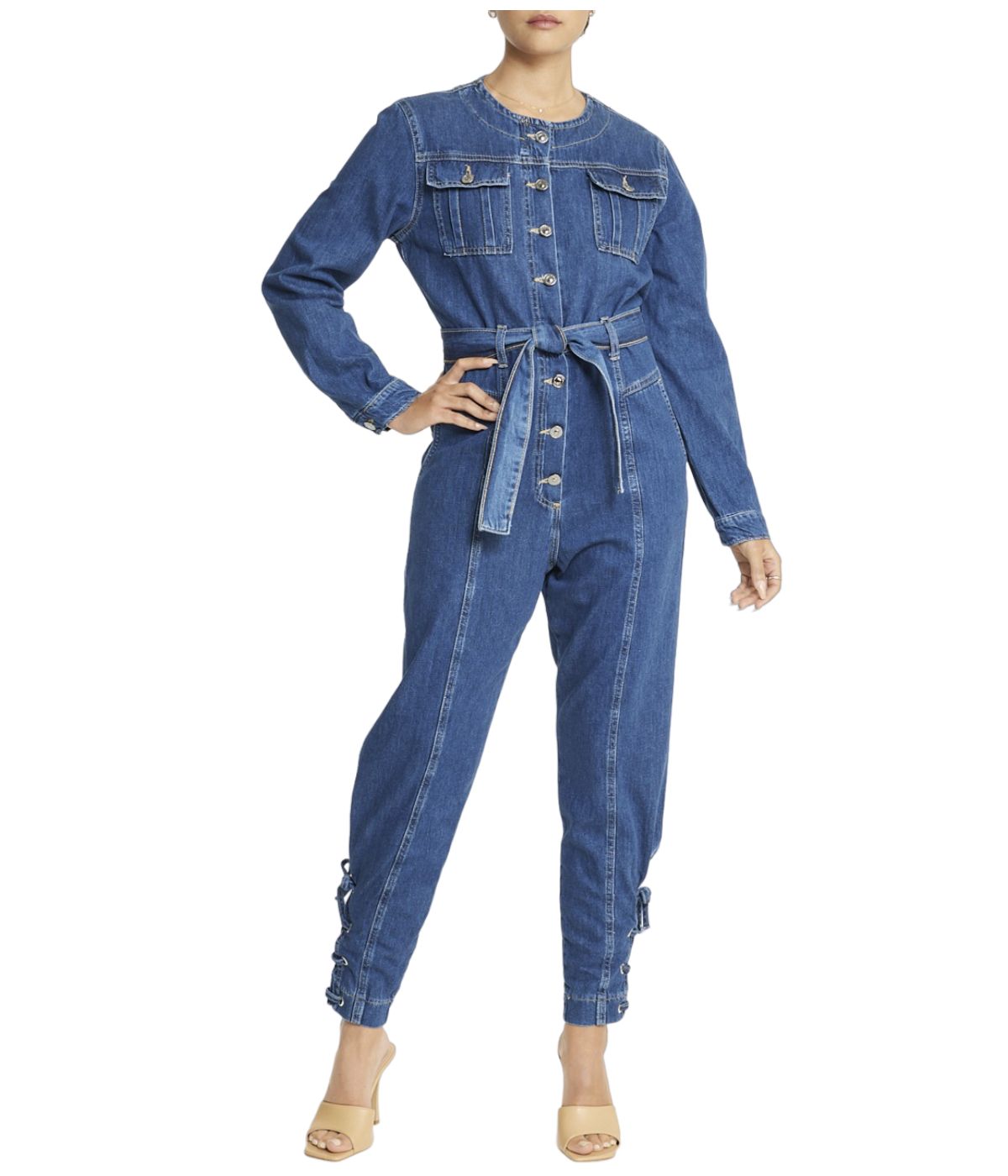  Denim Jumpsuit - Blue - Bonton