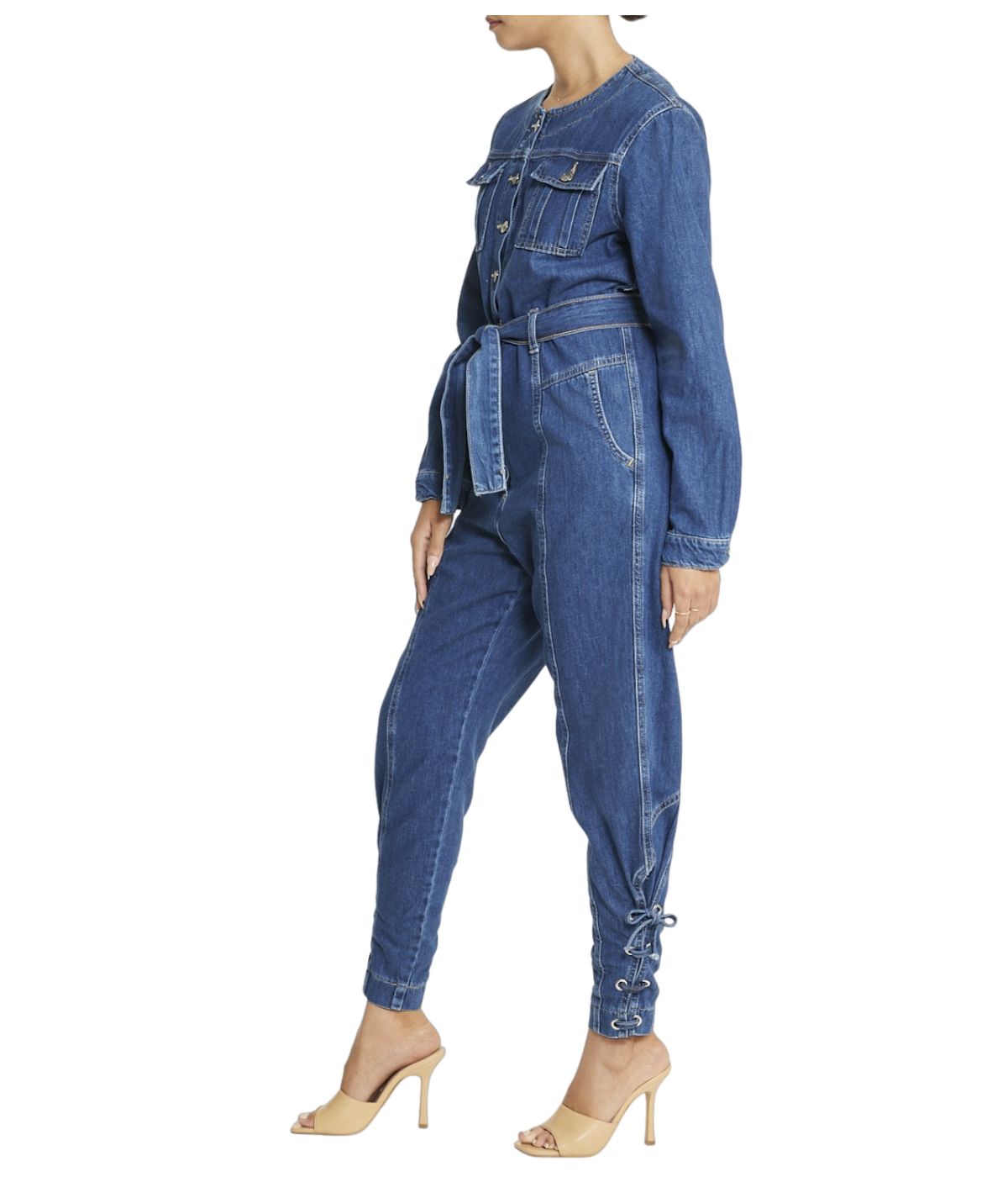  Denim Jumpsuit - Blue - Bonton