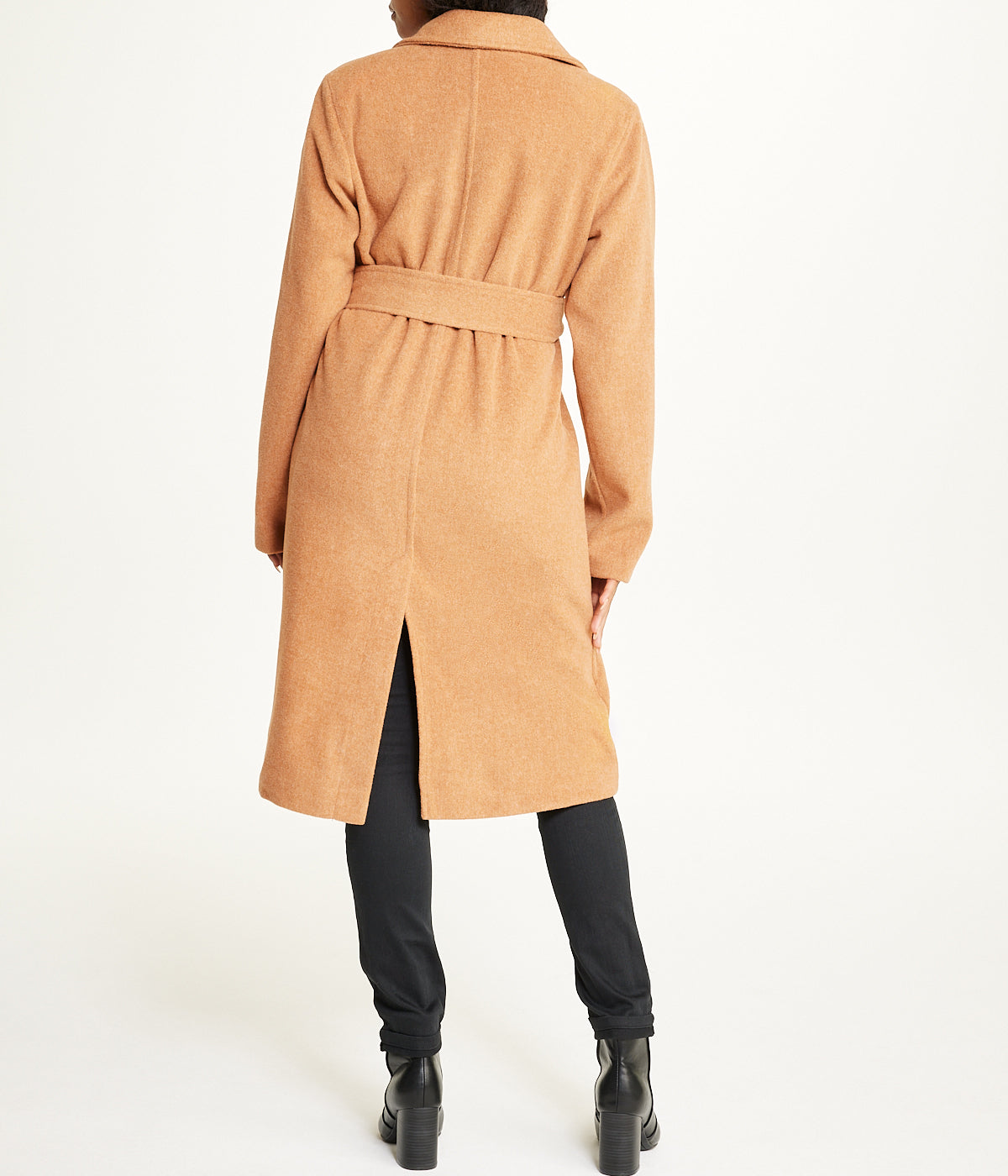  Belted Trench Coat - Camel - Bonton