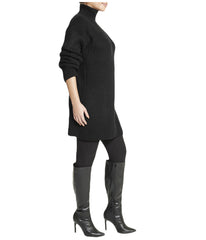 Turtleneck Funnel Sweater Dress