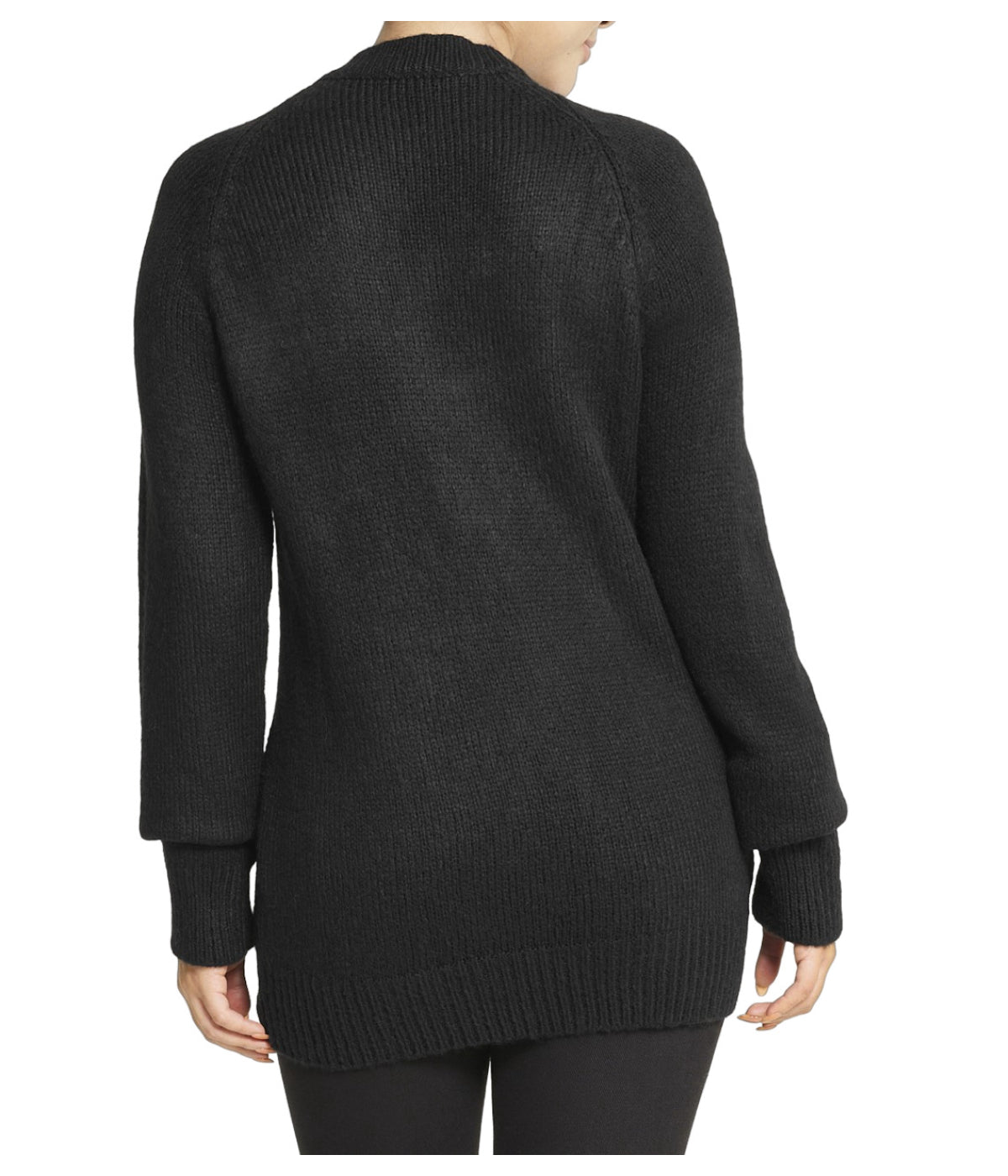  Embellished Cable Pullover - Black - Bonton