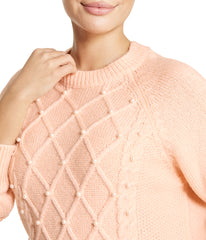 Embellished Cable Pullover