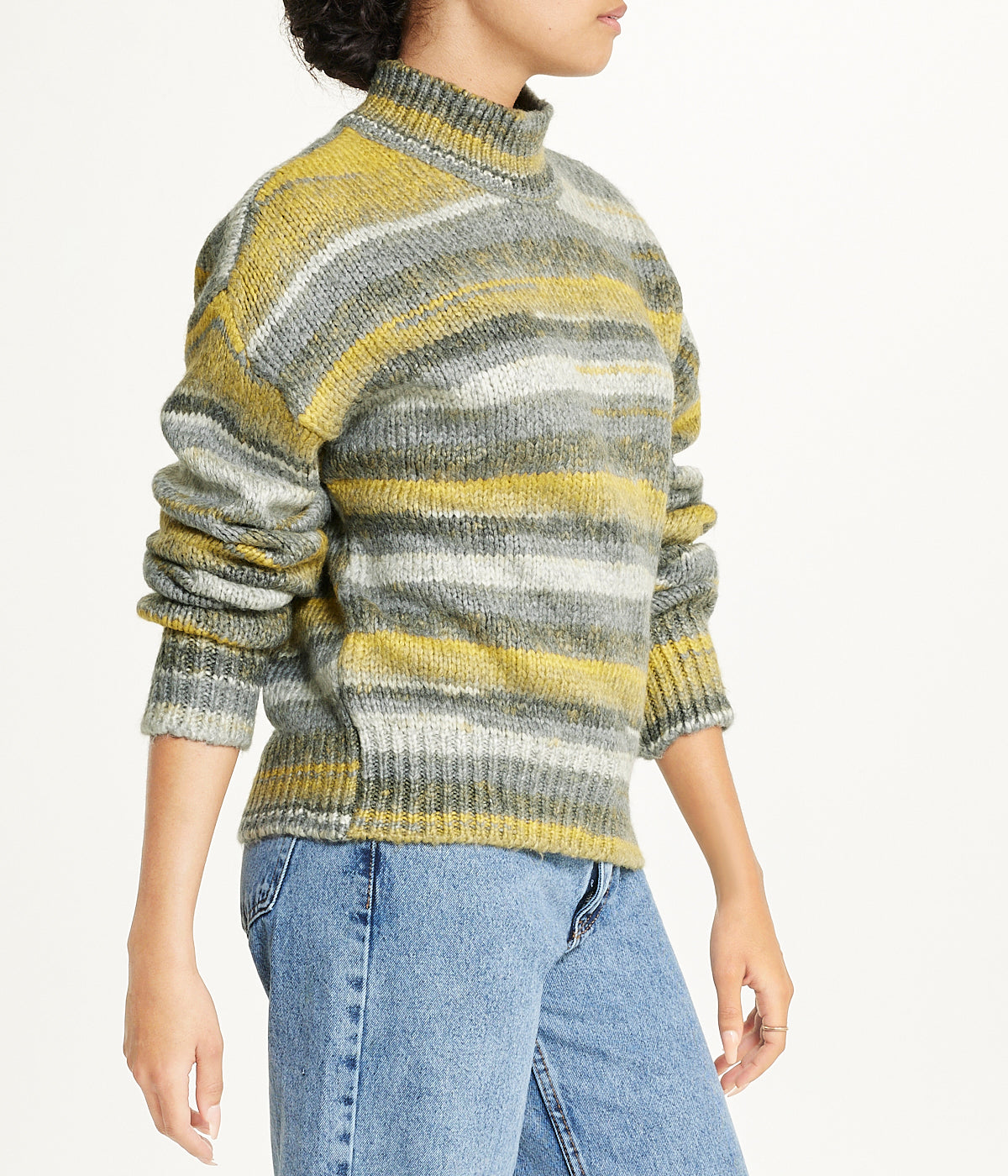  Stripe Sweater - Grey - Bonton