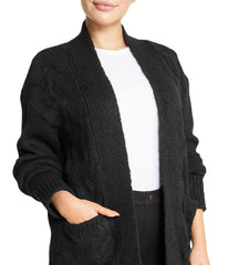 Cable Flyaway Cardigan