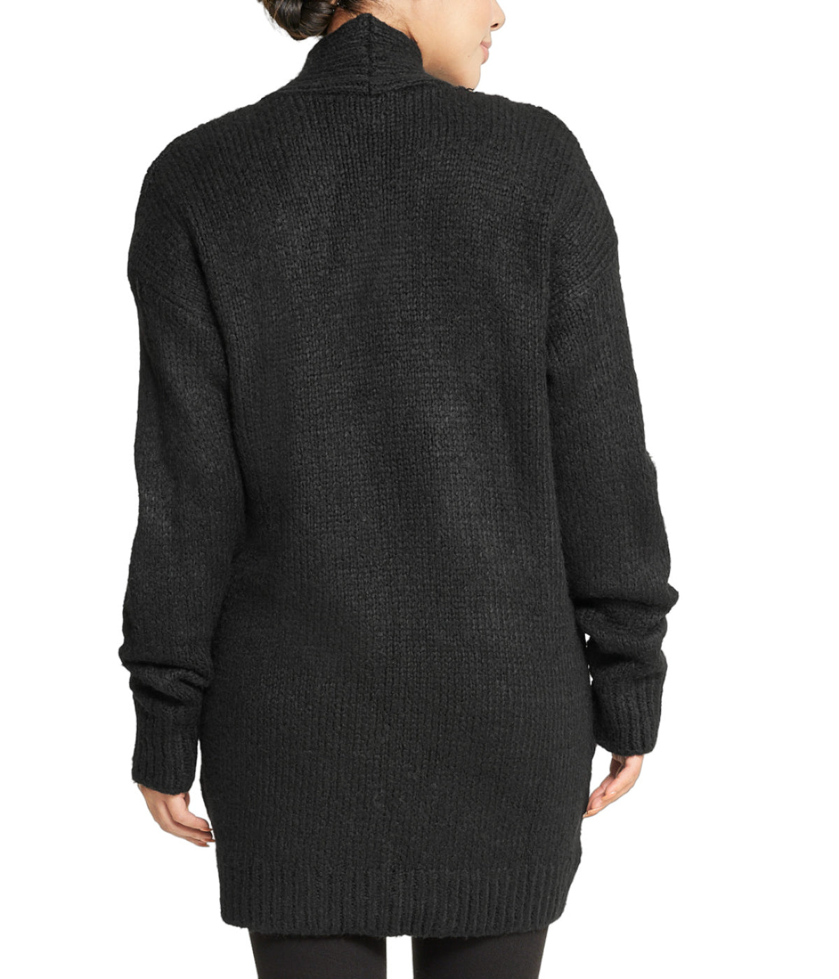  Miss Poeym Cable Flyaway Cardigan - Black - Bonton