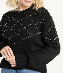 Embellished Pattern Pullover