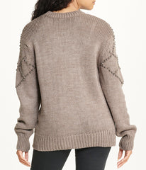 Embellished Pattern Pullover