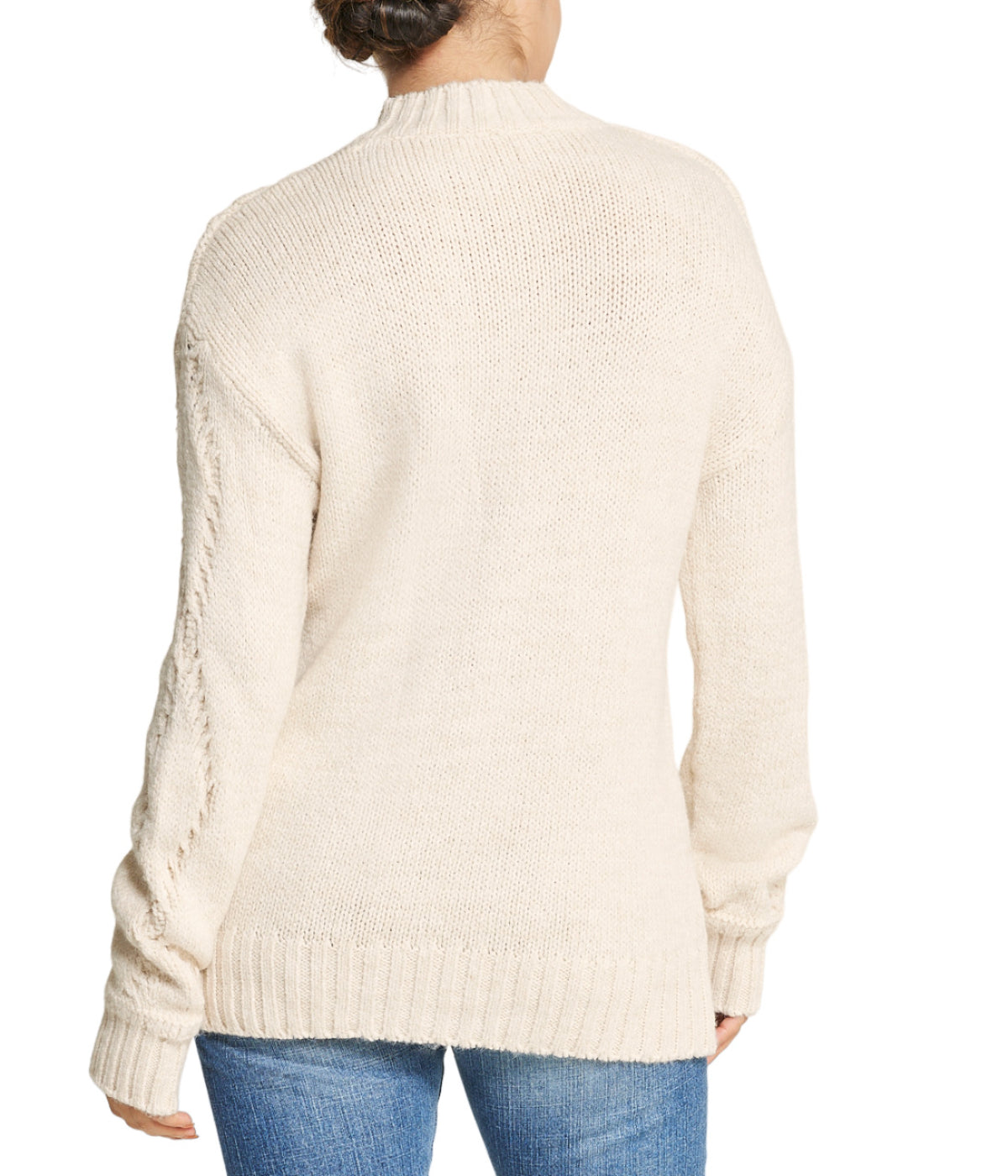  Cable Pullover Sweater - Natural - Bonton