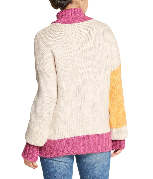 Color Block Tunic Sweater