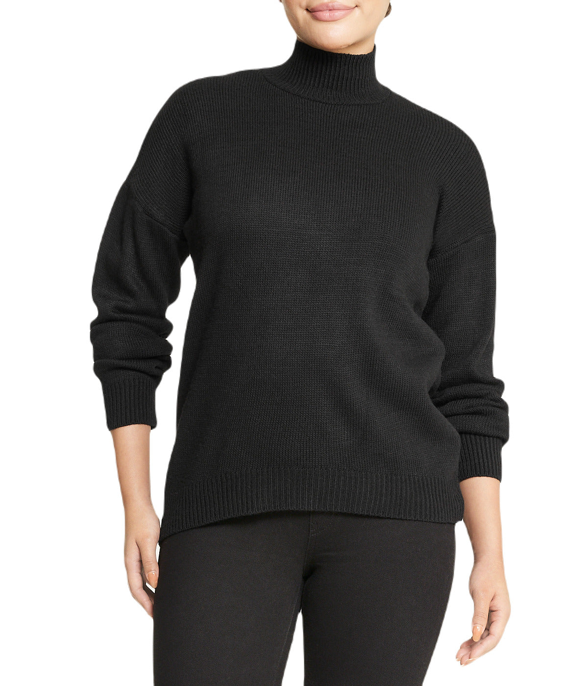  Mock Neck Sweater - Black - Bonton