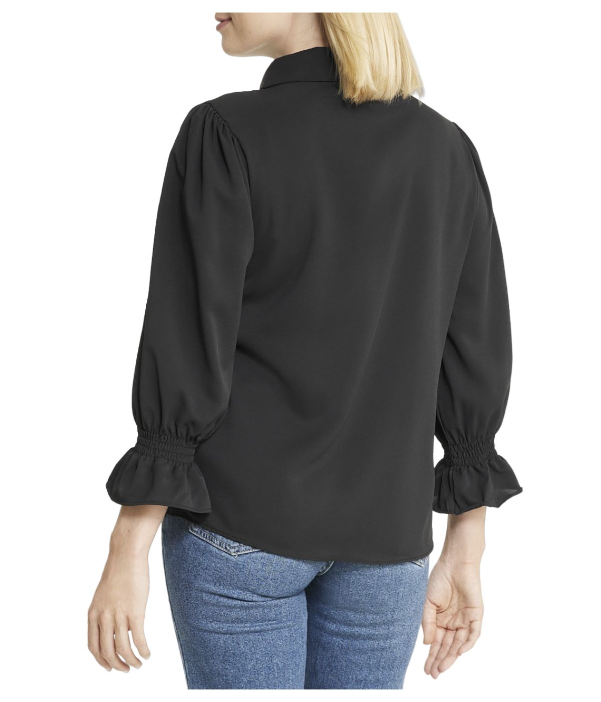  Embellished Button Down - Black - Bonton