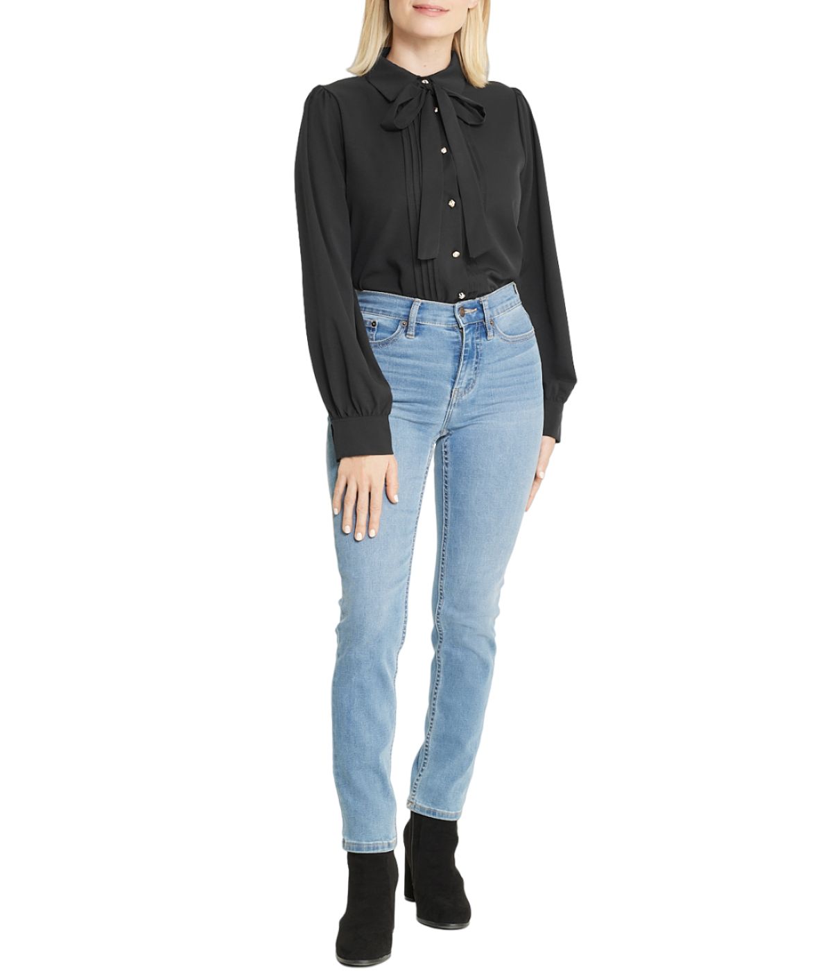  Miss Selen Tie Top Button Down - Beige - Bonton
