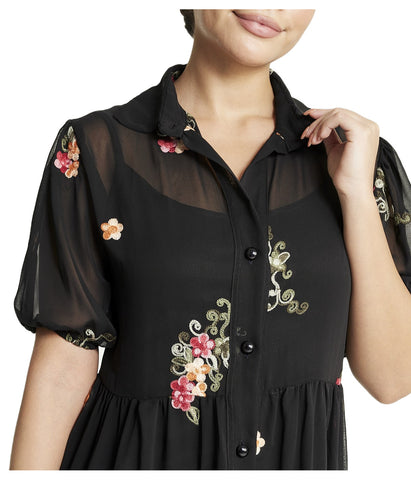 Floral Short Sleeve Dress