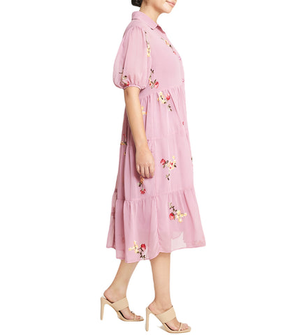 Floral Short Sleeve Dress