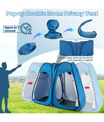 Outdoor 7.5FT Portable Pop Up Shower Privacy Tent or Dressing Changing Room For Camping Navy