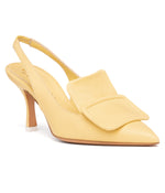 HALLIE Leather Ladies Platform Sandals NAVY