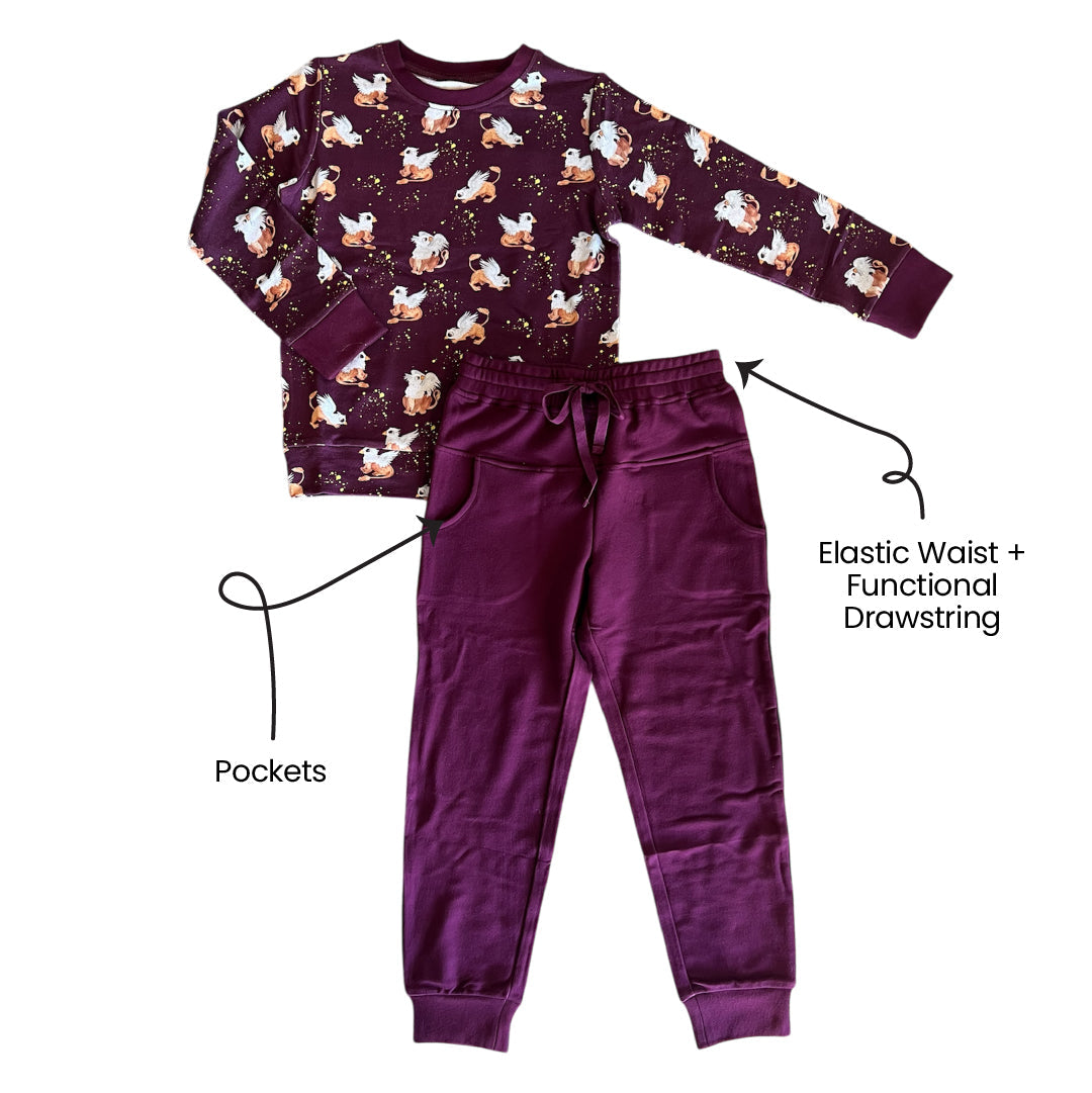  Laree + Co. Griffin Bamboo Luxe Jogger Set - 3T - Bonton