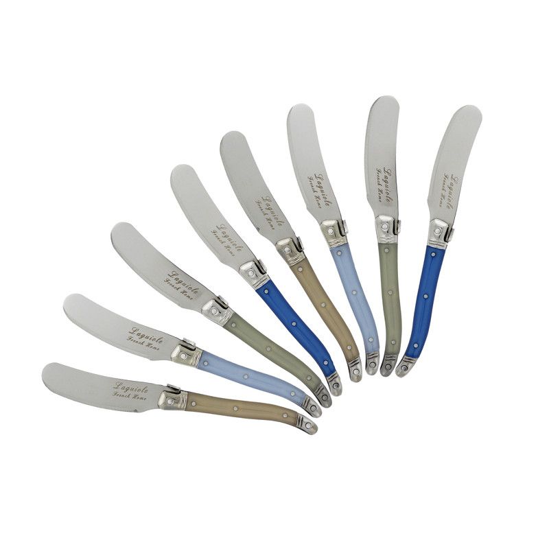  French Home Laguiole Spreaders Set - Blues and Cream - Bonton