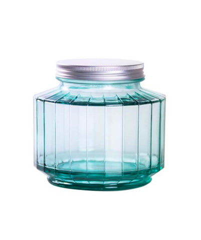 Recycled Glass Set of Two 33 Oz. Storage Jars