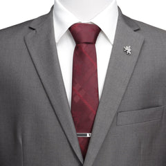 Lannister Lion Red Plaid Silk Men's Tie