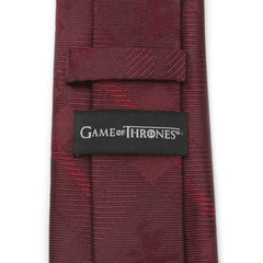 Lannister Lion Red Plaid Silk Men's Tie