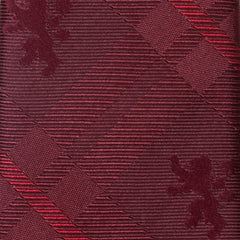 Lannister Lion Red Plaid Silk Men's Tie