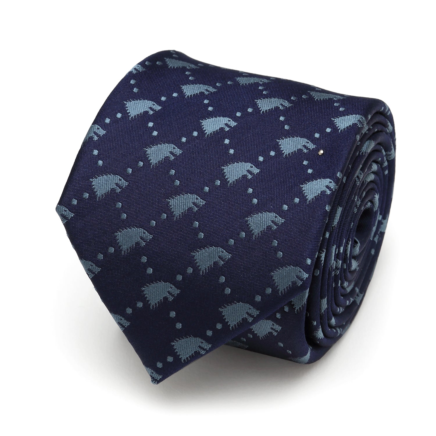  Cufflinks Stark Direwolf Men's Tie - Default Title - Bonton