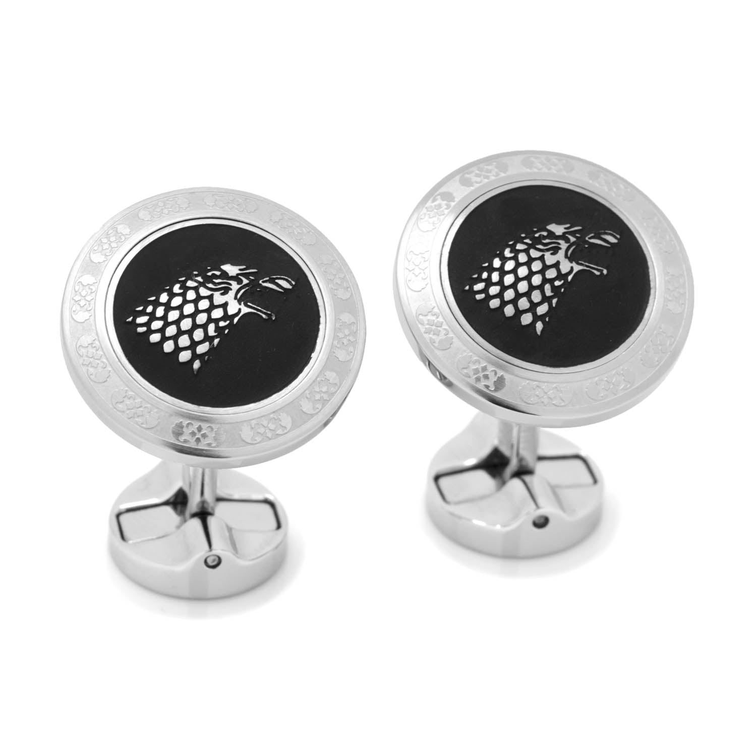  Cufflinks Stark Filigree Stainless Steel Cufflinks - Default Title - Bonton