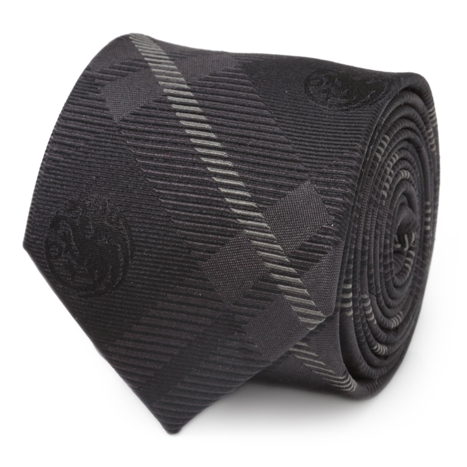  Cufflinks Targaryen Dragon Black Plaid Silk Men's Tie - Default Title - Bonton