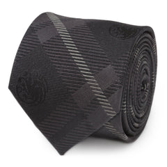 Targaryen Dragon Black Plaid Silk Men's Tie