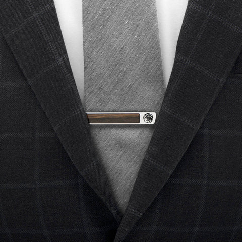 Targaryen Inlaid Wood Tie Clip