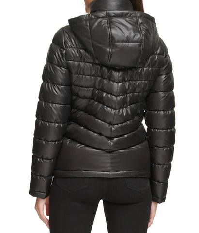 Hooded Packable Jacket W Contrast Lining