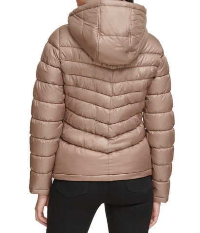 Hooded Packable Jacket W Contrast Lining