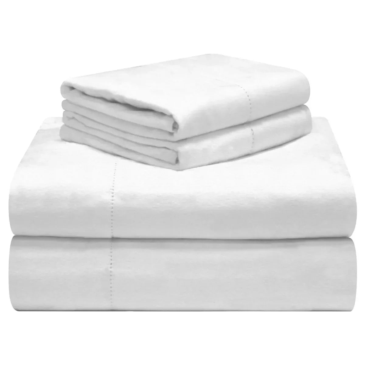  Celeste Home Luxury Flannel Sheet Set Winter White - Winter White - Bonton