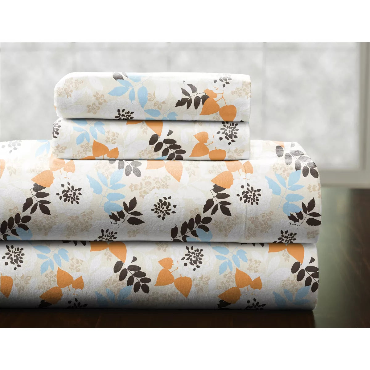  Pointehaven Heavy Weight Flannel Sheet Sets - Winter Breeze - Winter Breeze - Bonton