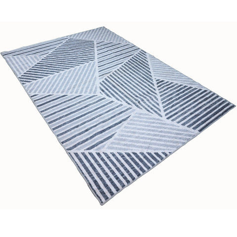 Bibb Home Washable Flannel Printed Accent Rug With Latex Back 1-2-Pack 20x30