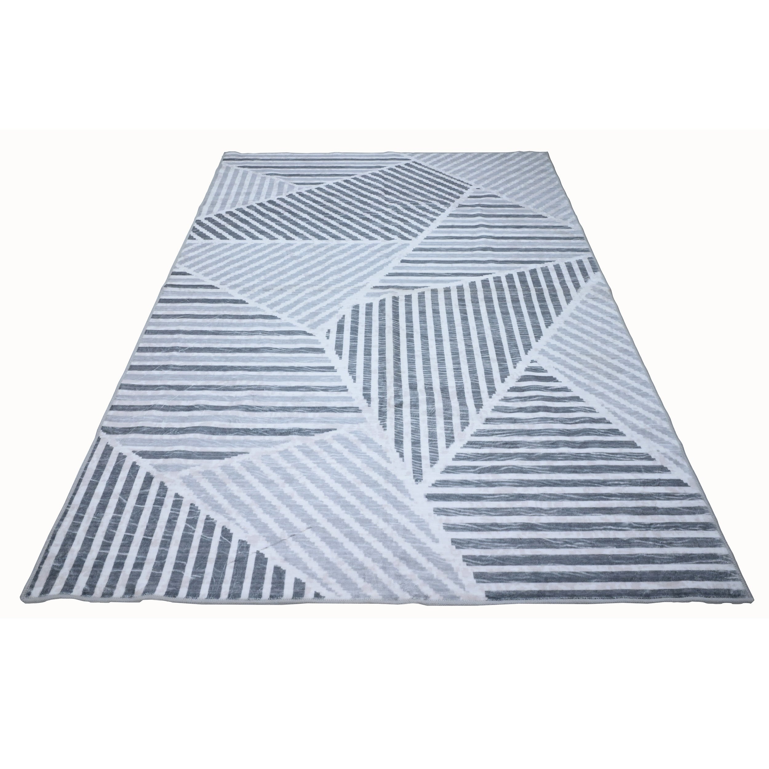  Bibb Home Bibb Home Washable Flannel Printed Area Rug With Latex Back 4x6 Ft - 4x6 ft - Bonton