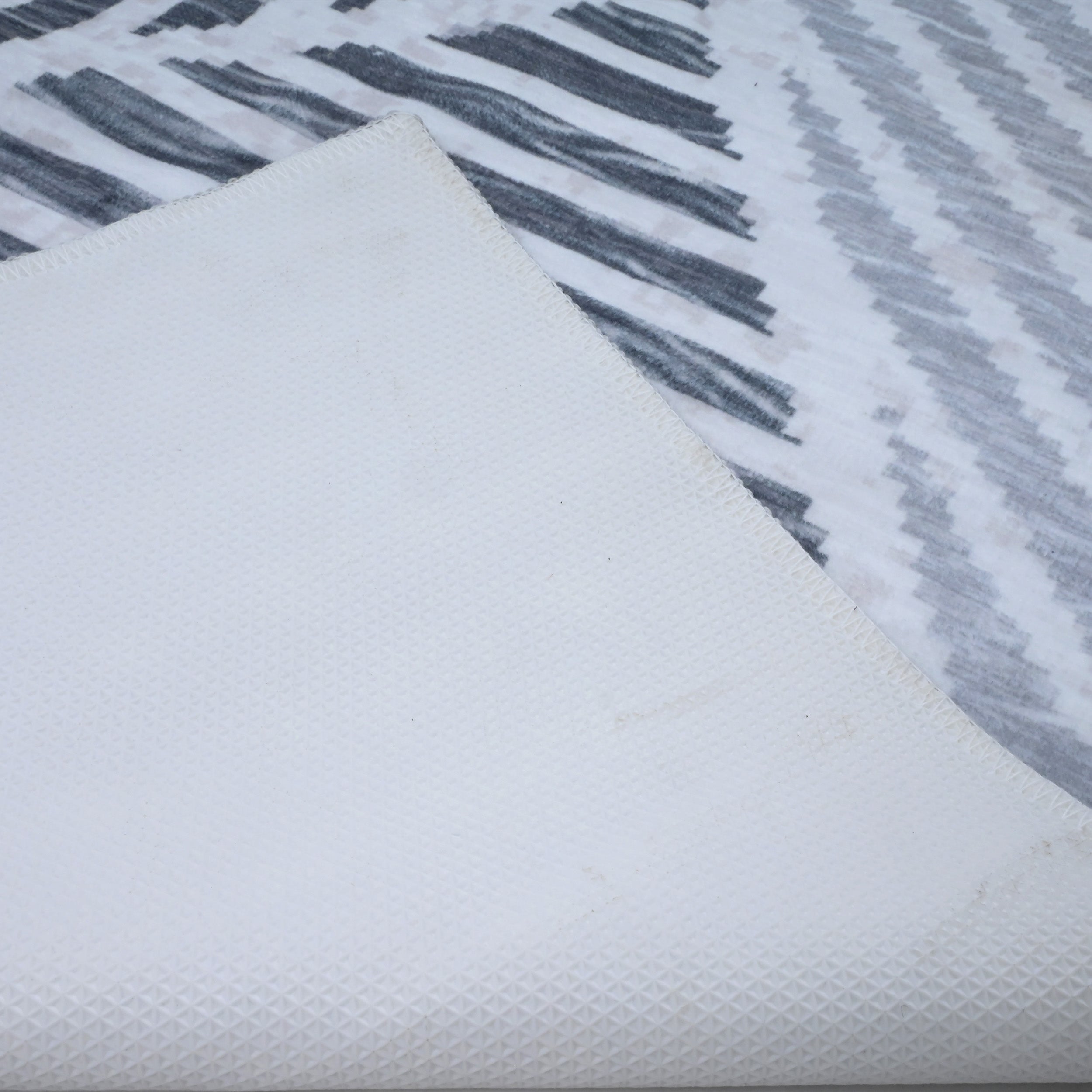  Bibb Home Bibb Home Washable Flannel Printed Area Rug With Latex Back 4x6 Ft - 4x6 ft - Bonton
